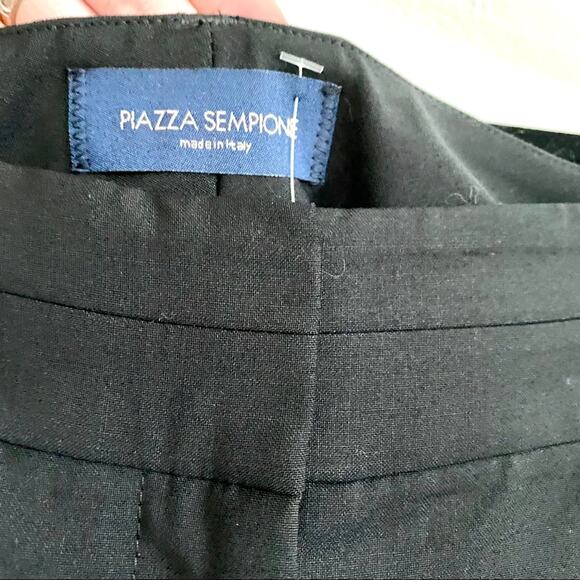 Piazza Sempione Wool Blend Black Skinny Trousers Size 2 - Picture 6 of 7